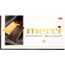 Конфеты "Merci", горький шоколад 72 %