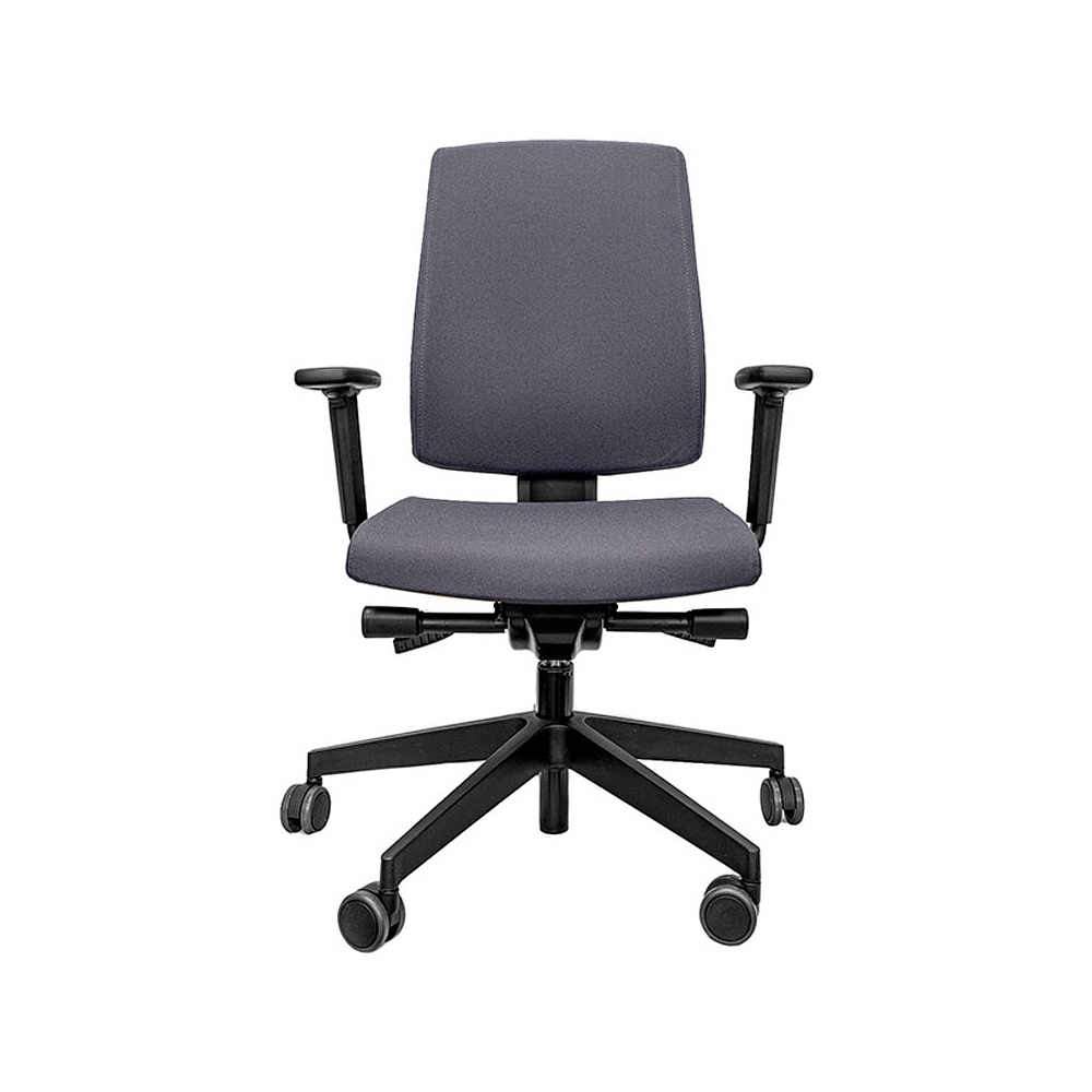 Кресло для персонала Profim "Raya 21SL P54PU", пластик, ткань, темно-серый - 2