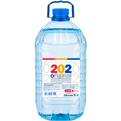 Вода питьевая "202 original", негазированная, 5 л