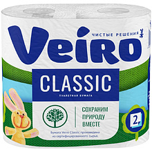 Бумага туалетная "Veiro Classic", 2 слоя, 4 рулона