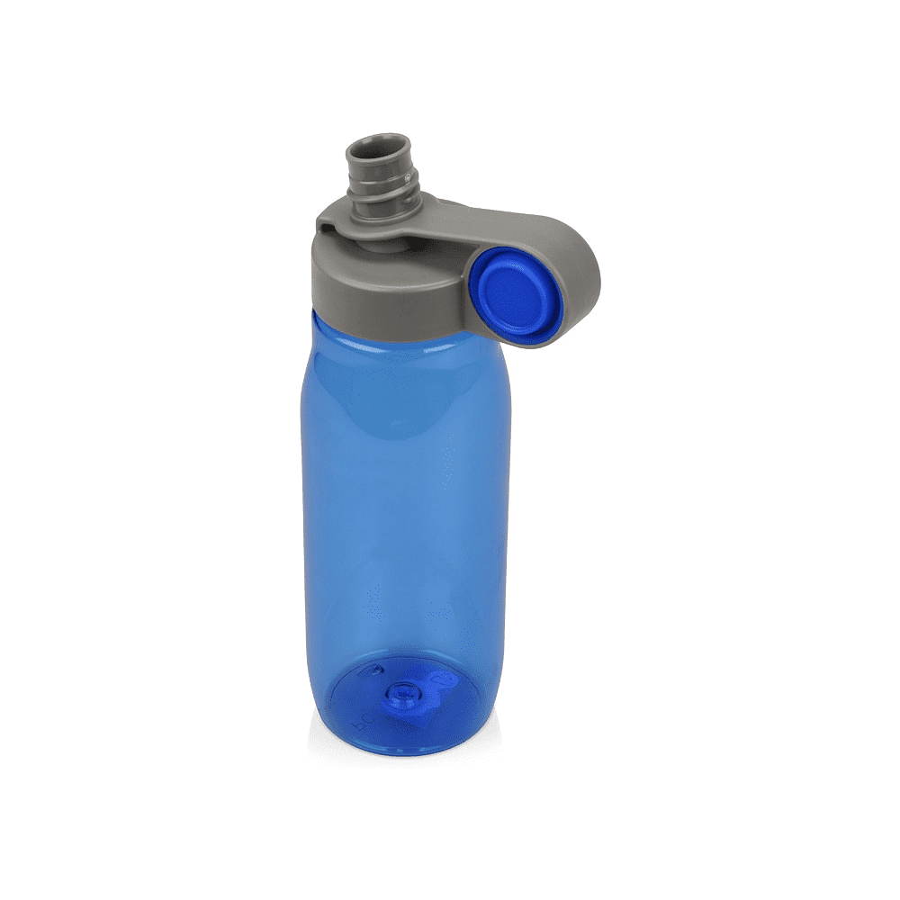 Бутылка для воды "Stayer", пластик, 650 мл, прозрачный синий, серый