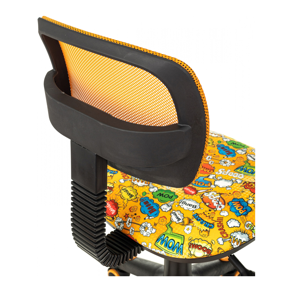 Кресло детское Бюрократ CH-299-F, сетка/ткань, оранжевый/оранжевый бэнг - 9
